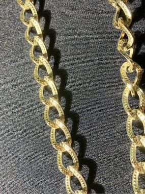 Silver chunky chain necklace by Roget, Vintage, Costume